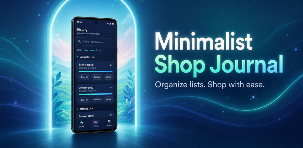 Minimalist Shop Journal banner